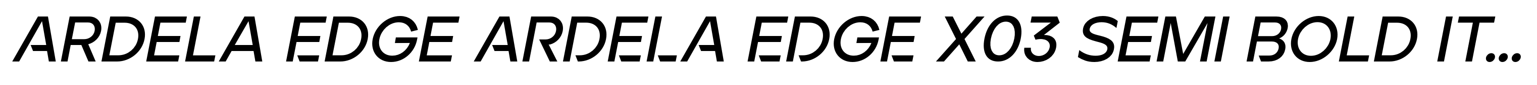 Ardela Edge ARDELA EDGE X03 Semi Bold Italic